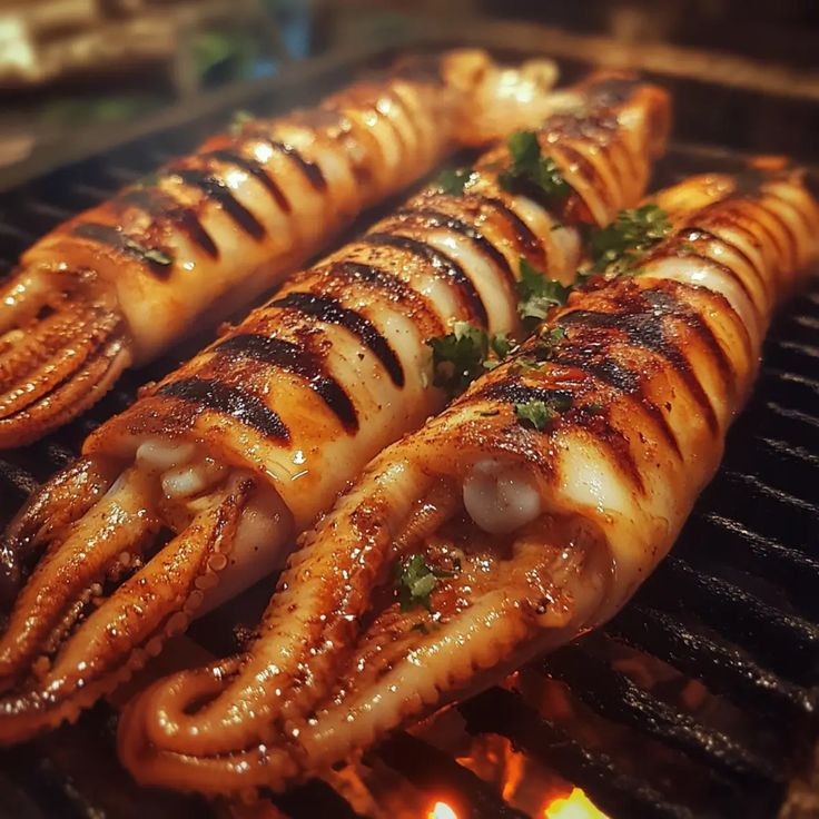 Grilled Baby Squid